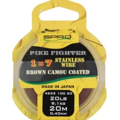Spro Fils - Tresses - Bdl Carnassier * Tresse À Bas De Ligne 1X7 Brown Coated Wire