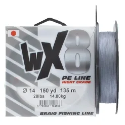 Powerline Fils - Tresses - Bdl Carnassier * Tresse Wx8 Grise - 135M