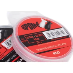 Spomb Fils - Tresses Carpe * Tête De Ligne Conique Tapered Braided Leaders - 10M