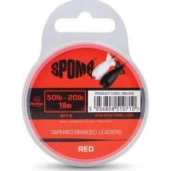 Spomb Fils - Tresses Carpe * Tête De Ligne Conique Tapered Braided Leaders - 10M
