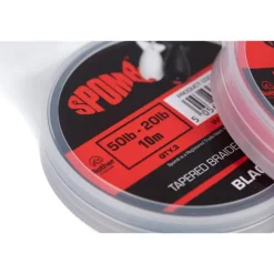 Spomb Fils - Tresses Carpe * Tête De Ligne Conique Tapered Braided Leaders - 10M