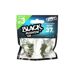 Fiiish Têtes Plombées|Têtes Plombées * Tête Plombée Black Minnow Deep