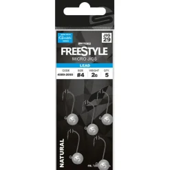 Freestyle Têtes Plombées * Tëte Plombée Micro Jig29 - Natural - Par 5