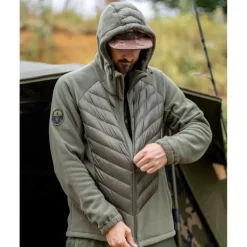 Fox Vestes De Pêche^Veste Homme Explorer Fleece Hooded Jacket - Vert