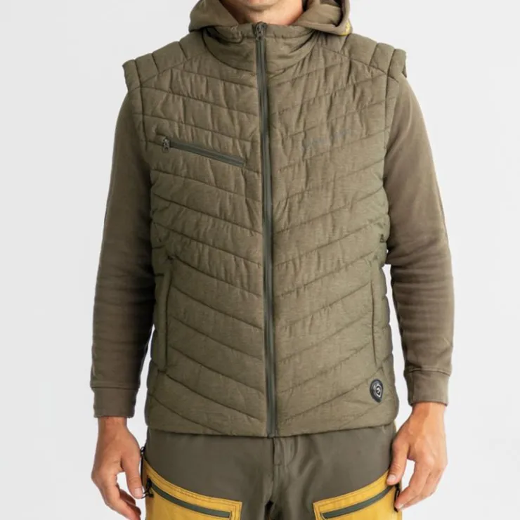 Adventer & Fishing Vestes De Pêche * Veste Sans Manche Homme Insulated Vest Olivine - Olive
