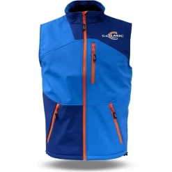 Colmic Sweats & Polaires * Veste Sans Manche Homme Softshell Official Team Impermeable - Bleu
