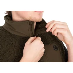 Fox Vestes De Pêche * Veste Sans Manche Homme Olive Sherpa Hybrid Gilet - Olive
