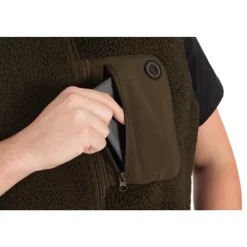 Fox Vestes De Pêche * Veste Sans Manche Homme Olive Sherpa Hybrid Gilet - Olive